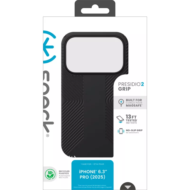 Speck Presidio2 Grip + MS Apple iPhone 17 Pro Czarny - with Microban