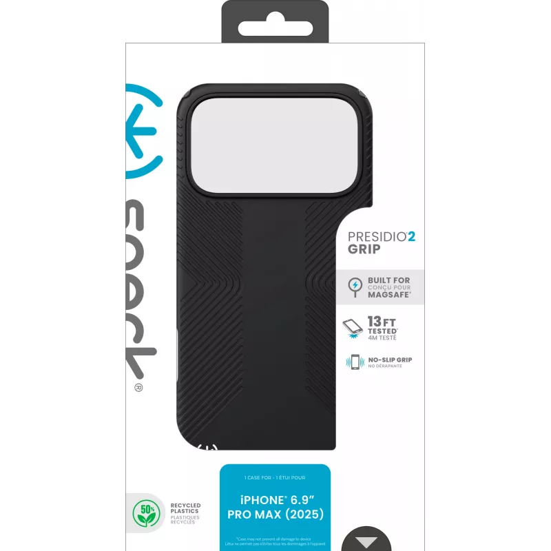 Speck Presidio2 Grip + MS Apple iPhone 17 Pro Max Czarny - z Microban