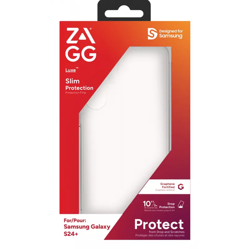 ZAGG Luxe Etui Galaxy S24+ Clear, osłona, Samsung, Galaxy S24+, 17 cm (6.7 inch), Transparent