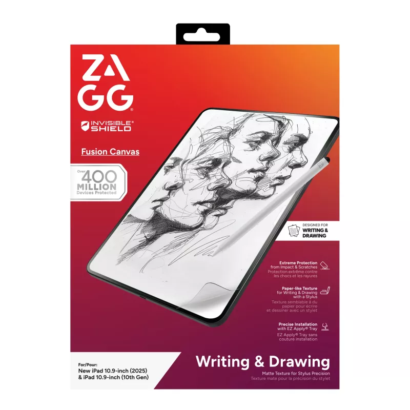 InvisibleShield Fusion Canvas iPad 10.9-inch (2025)/Gen10, Papieropodobna folia ochronna, Matowa, Polimer, 1 szt.