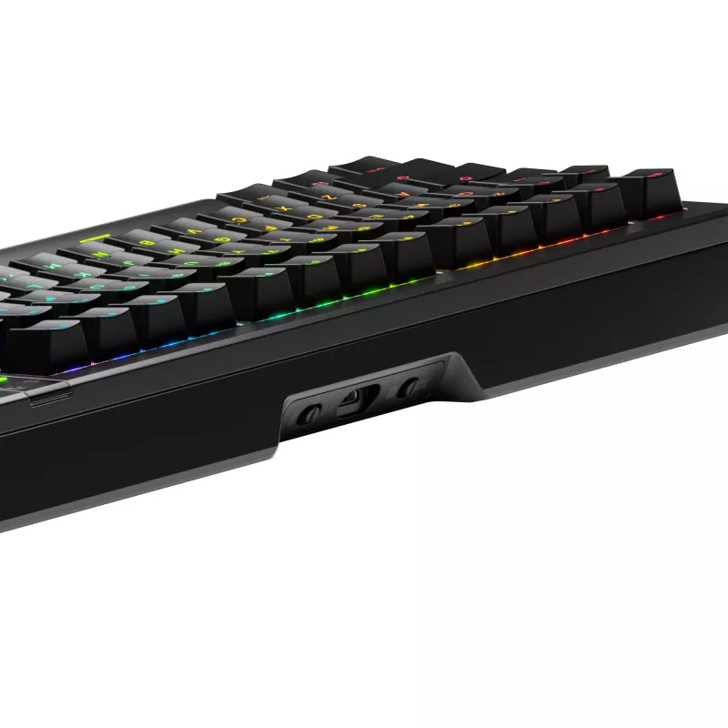 Glorious Gaming GMMK 3 PRO 75% Prebuilt Wireless Czarny - US, przewodowa i bezprzewodowa, USB + RF bezprzewodowo + Bluetooth, mechaniczna, QWERTY, podświetlenie RGB LED, czarna