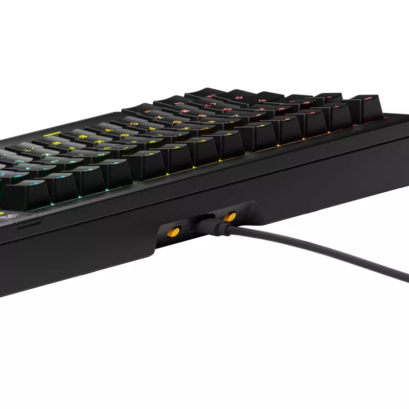 Glorious Gaming GMMK 3 75% Prebuilt Wired Czarny - FR, Przewodowa, USB, Mechaniczna, AZERTY, Podświetlenie RGB LED, Czarna