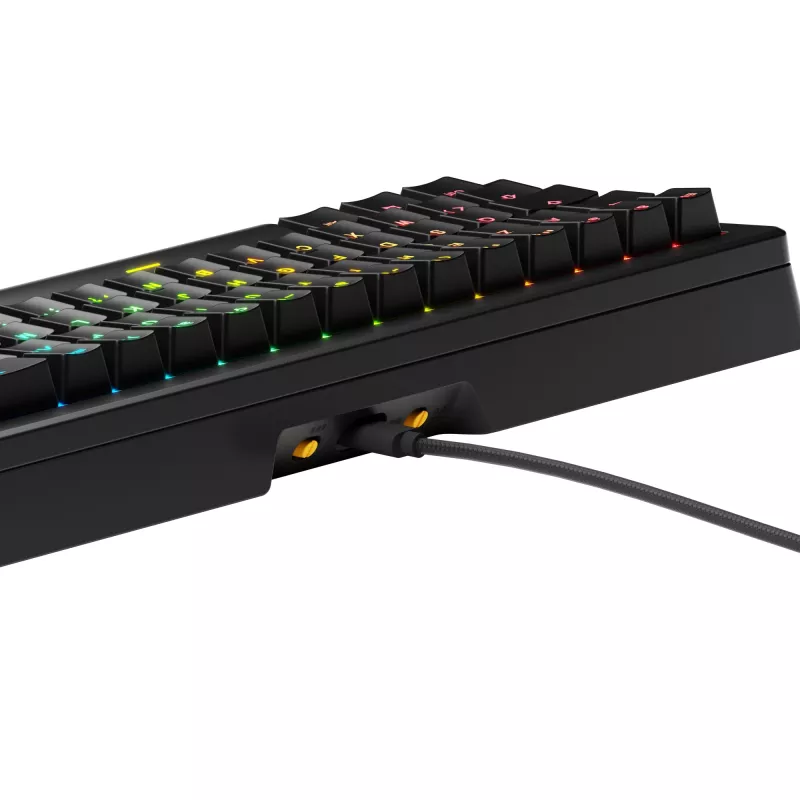 Glorious Gaming GMMK 3 HE 65% Prebuilt Wired Czarny - FR, Przewodowa, USB, Mechaniczna, AZERTY, RGB LED, Czarna