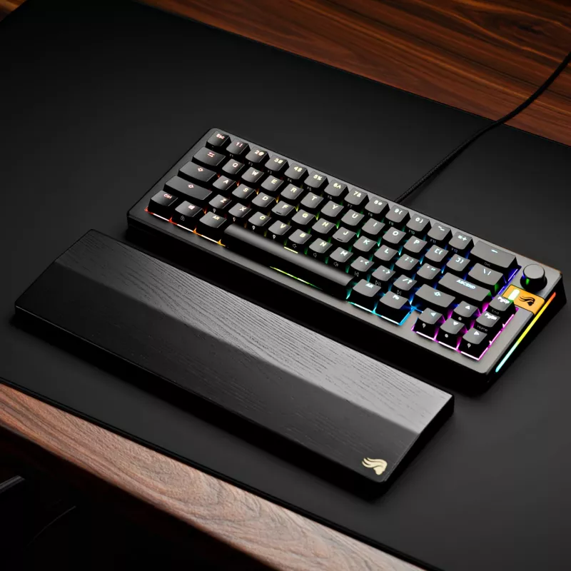 Glorious Gaming GMMK 3 HE 65% Prebuilt Wired Czarny - FR, Przewodowa, USB, Mechaniczna, AZERTY, RGB LED, Czarna