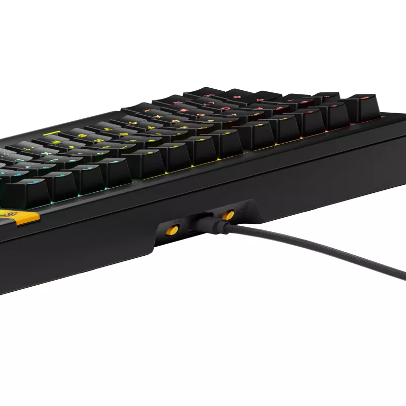Glorious Gaming GMMK 3 HE 75% Prebuilt Wired Czarny - FR, Przewodowa, USB, Mechaniczna, AZERTY, RGB LED, Czarna