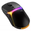 Mysz gamingowa Glorious Gaming Model O3 Wireless - system wymiennych baterii InfinitePlay, polling 8k, przełączniki optyczne o wytrzymałości 130 mln kliknięć, ultra lekka 66 g, sensor optyczny 30 000 DPI, RGB - czarna