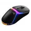 Mysz gamingowa Glorious Gaming Model O3 Wireless - system wymiennych baterii InfinitePlay, polling 8k, przełączniki optyczne o wytrzymałości 130 mln kliknięć, ultra lekka 66 g, sensor optyczny 30 000 DPI, RGB - czarna
