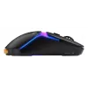 Mysz gamingowa Glorious Gaming Model O3 Wireless - system wymiennych baterii InfinitePlay, polling 8k, przełączniki optyczne o wytrzymałości 130 mln kliknięć, ultra lekka 66 g, sensor optyczny 30 000 DPI, RGB - czarna