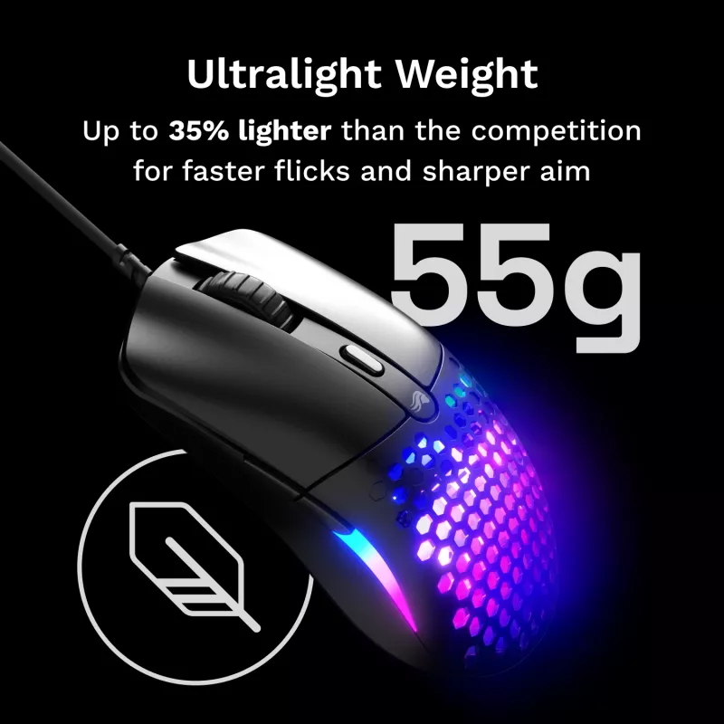 Mysz Glorious Gaming Model O Eternal praworęczna USB Typu-A Optyczna 12000 DPI