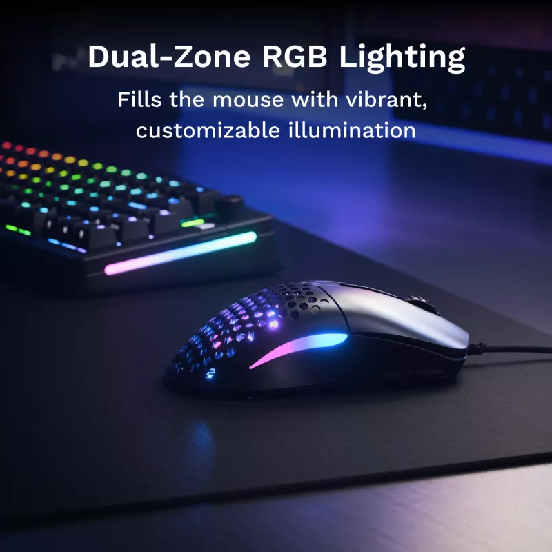 Mysz Glorious Gaming Model O Eternal praworęczna USB Typu-A Optyczna 12000 DPI
