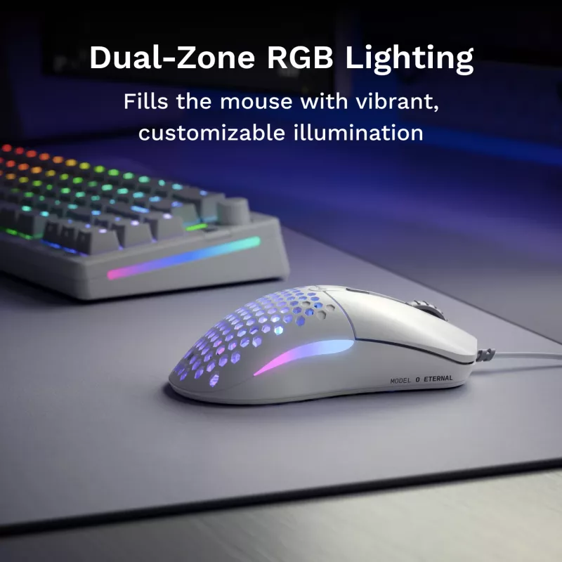 Mysz Glorious Gaming Model O Eternal praworęczna USB Typ-A Optyczna 12000 DPI