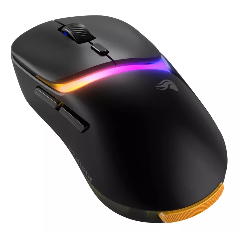 Glorious Gaming Model D3 Bezprzewodowa mysz gamingowa - System wymiennych baterii InfinitePlay, Polling 8 kHz, Przełączniki optyczne o wytrzymałości 130 mln kliknięć, Ultralekka 69 g, Sensor optyczny 30 000 DPI, RGB - Czarna
