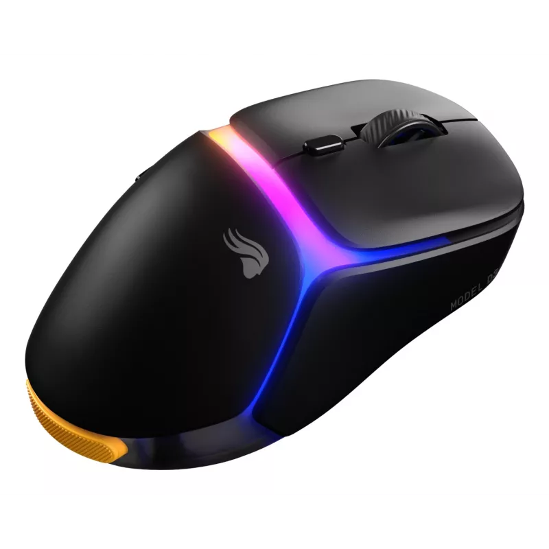 Glorious Gaming Model D3 Bezprzewodowa mysz gamingowa - System wymiennych baterii InfinitePlay, Polling 8 kHz, Przełączniki optyczne o wytrzymałości 130 mln kliknięć, Ultralekka 69 g, Sensor optyczny 30 000 DPI, RGB - Czarna