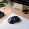Glorious Gaming Model D3 Bezprzewodowa mysz gamingowa - System wymiennych baterii InfinitePlay, Polling 8 kHz, Przełączniki optyczne o wytrzymałości 130 mln kliknięć, Ultralekka 69 g, Sensor optyczny 30 000 DPI, RGB - Czarna