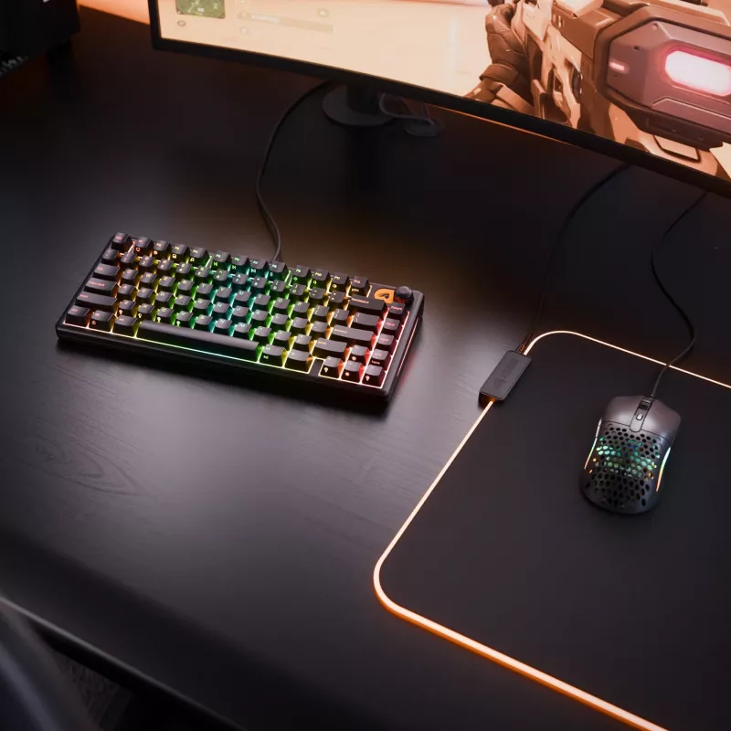 Klawiatura Glorious Gaming GMBK 75% USB QWERTY US English Czarna