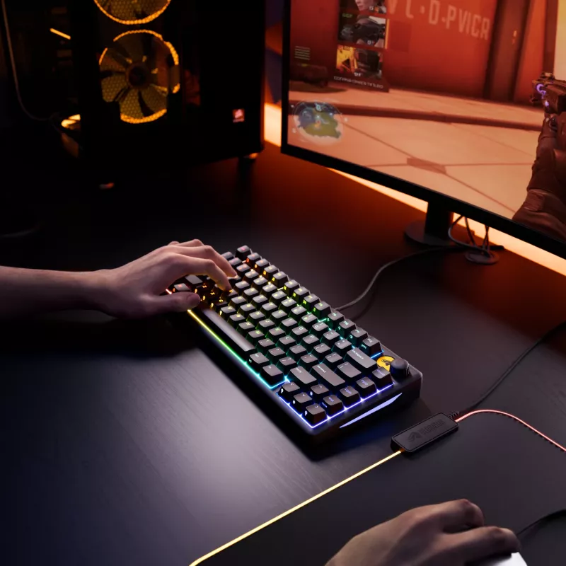 Klawiatura Glorious Gaming GMBK 75% USB QWERTY US English Czarna