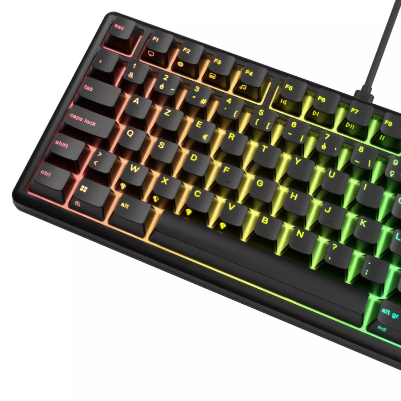 Glorious Gaming GMBK 75% klawiatura USB AZERTY francuska czarna
