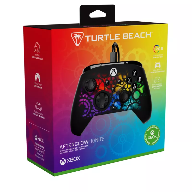 Gamepad Turtle Beach Afterglow Ignite Wired RGB kontroler konfigurowalne podświetlenie RGB programowalne przyciski