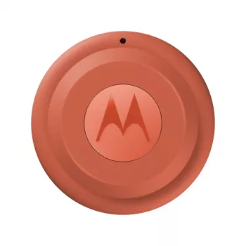 Finder Motorola moto tag 2 — uniwersalny lokalizator, pomarańczowy, bateria CR2032, do 14400 h, 7,4 g, Ø 31,9 mm, 8 mm