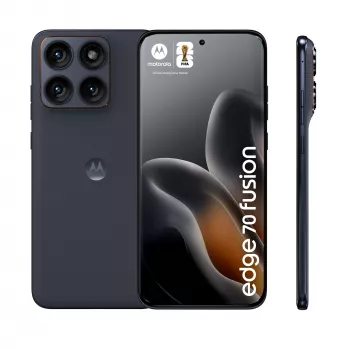 Smartfon Motorola edge 70 fusion — 6,78-calowy OLED, Snapdragon 7s Gen 3, 12 GB RAM, 256 GB, 7000 mAh, Dual SIM, Android 16, Czarny