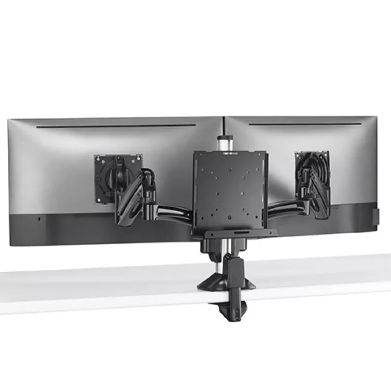 Uchwyt montażowy Chief KRA232B — Uchwyt kolumnowy do thin clienta / PC, stal, czarny, maks. obciążenie 1,36 kg