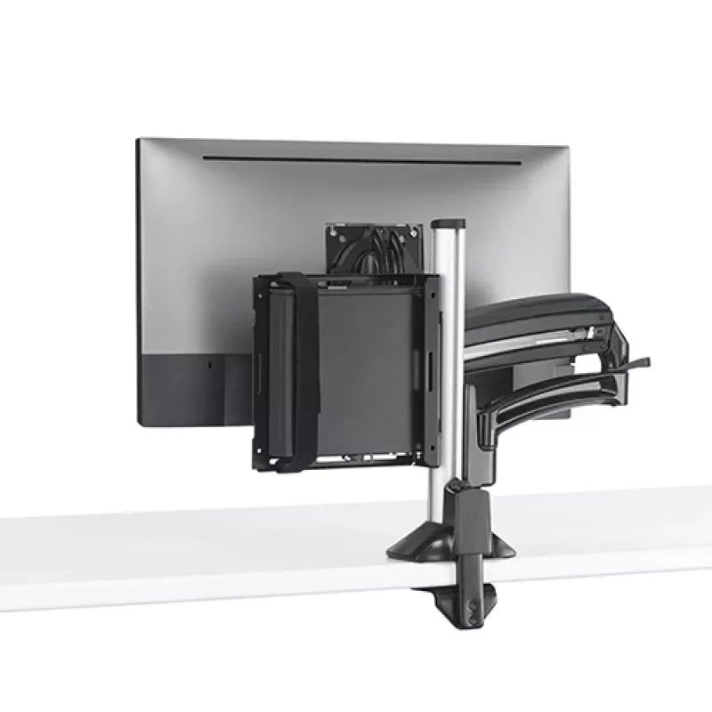 Uchwyt montażowy Chief KRA232B — Uchwyt kolumnowy do thin clienta / PC, stal, czarny, maks. obciążenie 1,36 kg
