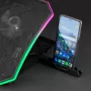 Mars Gaming MNBC6, Podstawa chłodząca + podstawka XL 19'' ARGB, 3 wentylatory, podstawka na smartfon