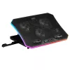 Mars Gaming MNBC6, Podstawa chłodząca + podstawka XL 19'' ARGB, 3 wentylatory, podstawka na smartfon