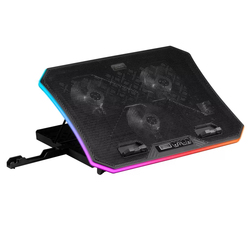 Mars Gaming MNBC6, Podstawa chłodząca + podstawka XL 19'' ARGB, 3 wentylatory, podstawka na smartfon