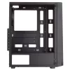 Mars Gaming MC-ART Czarny ATX Gaming PC Case Double Drawable Tempered Glass ARGB 12 Modes 12cm Fan