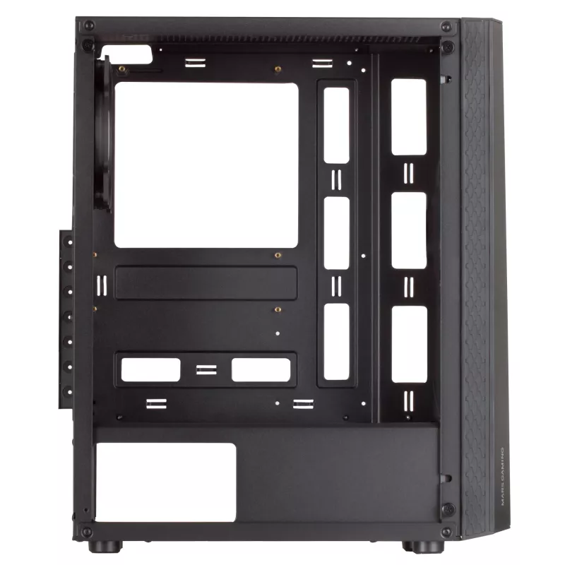 Mars Gaming MC-ART Czarny ATX Gaming PC Case Double Drawable Tempered Glass ARGB 12 Modes 12cm Fan