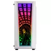 Mars Gaming MC-ART biały ATX obudowa gamingowa PC podwójnie rysowalna szkło hartowane ARGB 12 trybów wentylator 12 cm