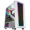Mars Gaming MC-ART biały ATX obudowa gamingowa PC podwójnie rysowalna szkło hartowane ARGB 12 trybów wentylator 12 cm