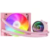 Mars Gaming ML-ONE120 Różowe chłodzenie cieczą CPU TDP 200W Infinity Mirror FRGB Cichy wentylator Uniwersalny multisocket