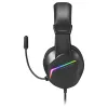 Mars Gaming MH122 Czarny, FRGB Nauszny Zestaw Słuchawkowy Gamingowy z Mikrofonem, Dźwięk HiFi, Redukcja Hałasu, Ultra Lekki, PS4 PS5 Xbox Switch Tablet Windows Mac