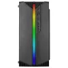 Mars Gaming MC-S1 Czarna Kompaktowa Obudowa Gamingowa Micro-ATX Oświetlenie ARGB 12 Trybów Wentylator FRGB Pełne Okno Boczne