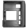Mars Gaming MC-S1 Czarna Kompaktowa Obudowa Gamingowa Micro-ATX Oświetlenie ARGB 12 Trybów Wentylator FRGB Pełne Okno Boczne