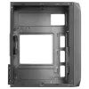 Mars Gaming MC-S2 Czarna Kompaktowa Obudowa Gamingowa Micro-ATX z 2 wentylatorami FRGB Rainbow, przednią kratką i pełnym panelem bocznym
