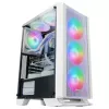 Mars Gaming MC-C biały PC ATX Case Metal-Mesh Front Panel Tempered Glass Window 3 Front FRGB 120mm Fans