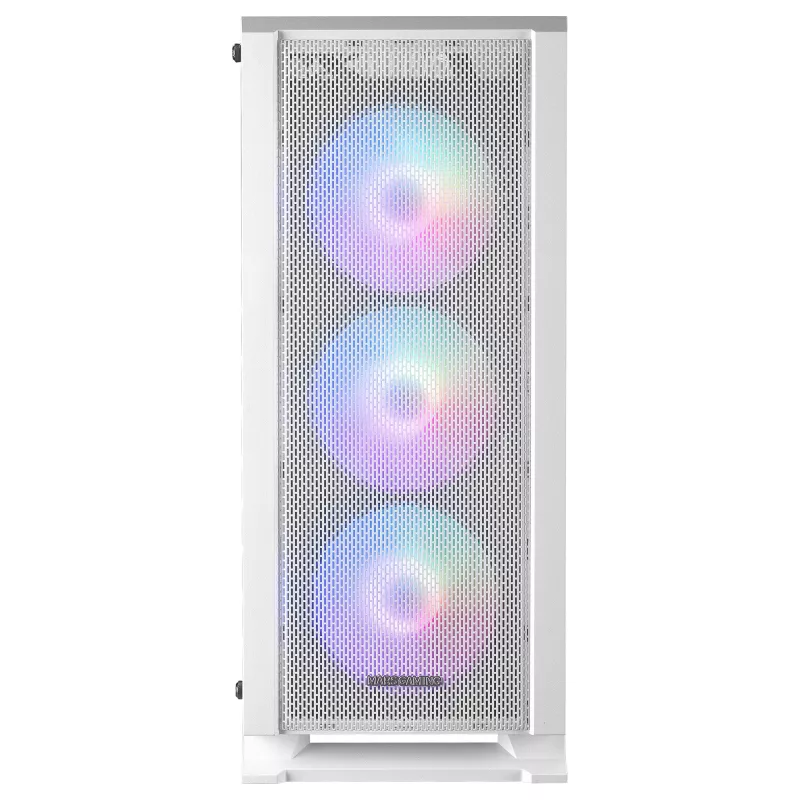 Mars Gaming MC-C biały PC ATX Case Metal-Mesh Front Panel Tempered Glass Window 3 Front FRGB 120mm Fans