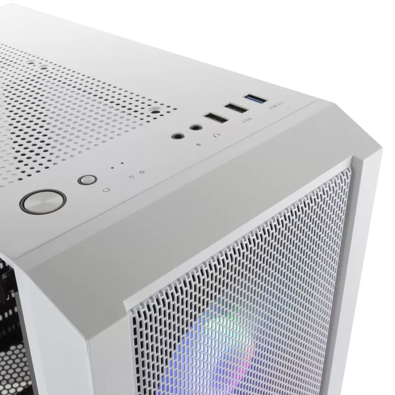 Mars Gaming MC-C biały PC ATX Case Metal-Mesh Front Panel Tempered Glass Window 3 Front FRGB 120mm Fans