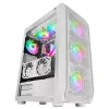Mars Gaming MC-KX biały Premium E-ATX Gaming Tower FREEZER CPU System 5 Ultra-quiet ARGB Fans ARGB kontroler and RF kontroler Mesh Front