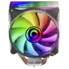 Mars Gaming MCPU-VR czarny radiator CPU podwójne lustro nieskończoności ARGB 4 rurki cieplne HCT 180 W TDP ultra-cichy wentylator PWM 12 cm
