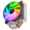 Mars Gaming MCPU-VR czarny radiator CPU podwójne lustro nieskończoności ARGB 4 rurki cieplne HCT 180 W TDP ultra-cichy wentylator PWM 12 cm