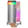 Mars Gaming MCPU-VR Pink CPU Heatsink Dual Infinity Mirror ARGB 4 HCT Heatpipes 180W TDP Ultra-quiet PWM 12cm Fan