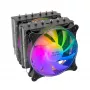 Mars Gaming MCPU-XT Czarny CPU Heatsink Dual Tower Cooling 6 HCT Heatpipes TDP 300W 2 ARGB PWM 12cm Fans