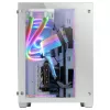 Mars Gaming MCV3 biały Custom XXL E-ATX Gaming Tower Front and Side Tempered Glass Window Dual Chamber Modular Frame