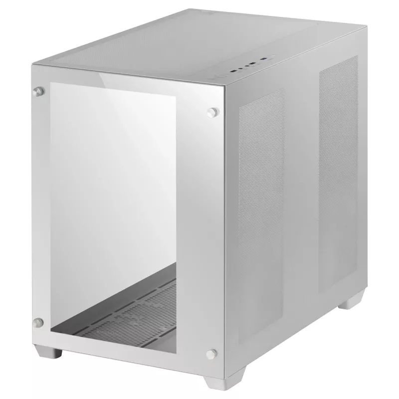 Mars Gaming MCV3 biały Custom XXL E-ATX Gaming Tower Front and Side Tempered Glass Window Dual Chamber Modular Frame