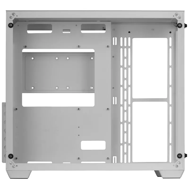 Mars Gaming MCV3 biały Custom XXL E-ATX Gaming Tower Front and Side Tempered Glass Window Dual Chamber Modular Frame