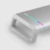 Mars Gaming MGS-ONE Biały Chroma RGB Stojak pod monitor Regulowany rozmiar Uchwyt na smartfon i tablet Przedni port USB 2.0